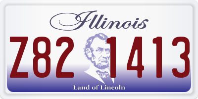 IL license plate Z821413