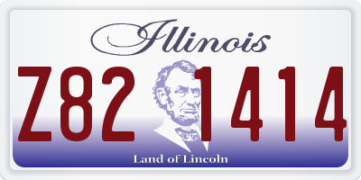 IL license plate Z821414