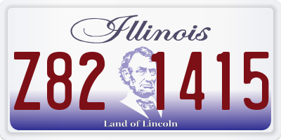IL license plate Z821415