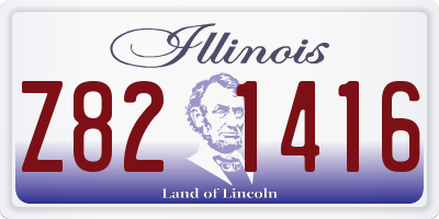 IL license plate Z821416
