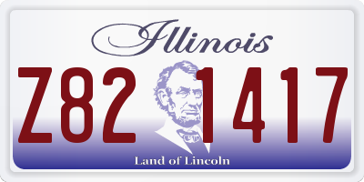 IL license plate Z821417