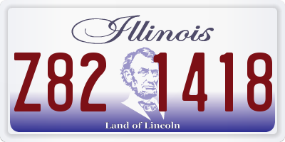 IL license plate Z821418