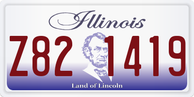 IL license plate Z821419
