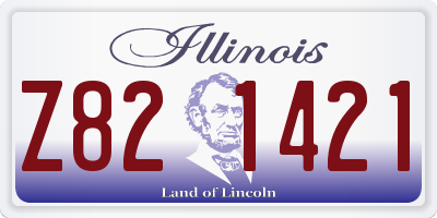 IL license plate Z821421