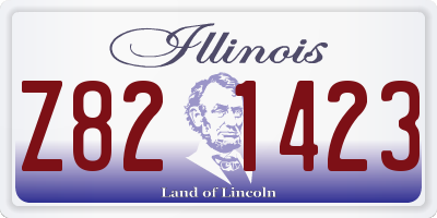 IL license plate Z821423