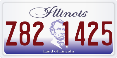 IL license plate Z821425