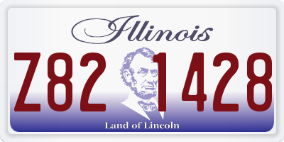 IL license plate Z821428