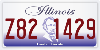 IL license plate Z821429