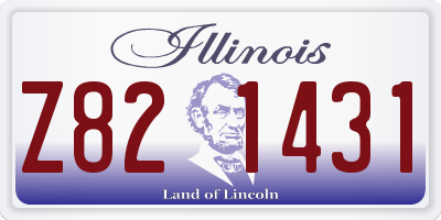 IL license plate Z821431