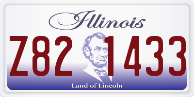 IL license plate Z821433
