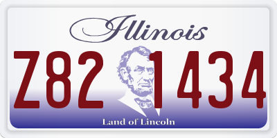 IL license plate Z821434
