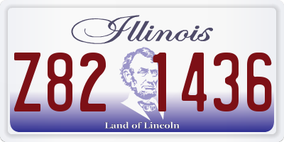 IL license plate Z821436