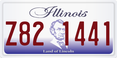 IL license plate Z821441