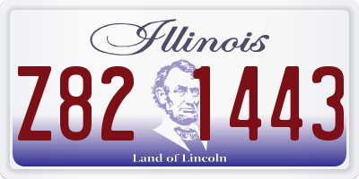 IL license plate Z821443