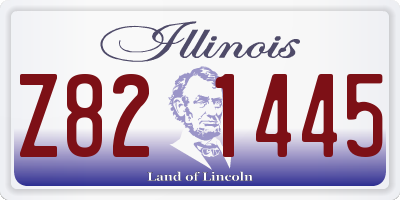 IL license plate Z821445