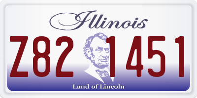 IL license plate Z821451