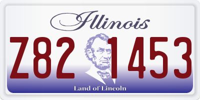 IL license plate Z821453
