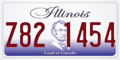 IL license plate Z821454