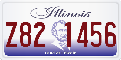 IL license plate Z821456