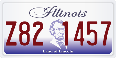 IL license plate Z821457