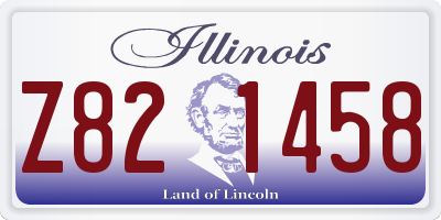IL license plate Z821458
