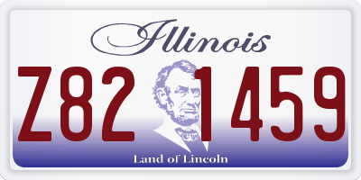 IL license plate Z821459