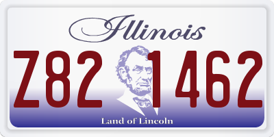 IL license plate Z821462