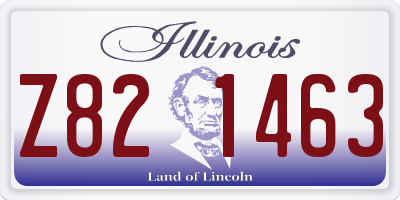 IL license plate Z821463