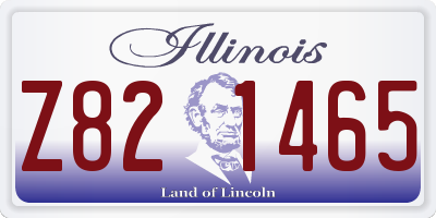 IL license plate Z821465