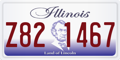 IL license plate Z821467