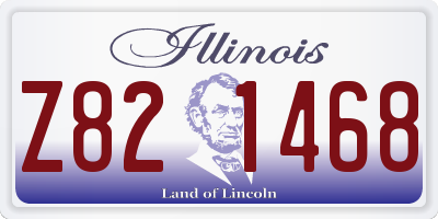 IL license plate Z821468