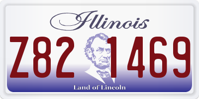 IL license plate Z821469