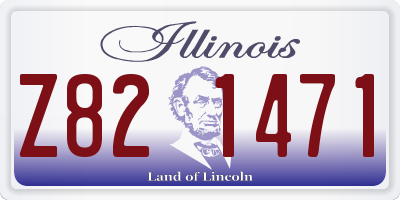 IL license plate Z821471
