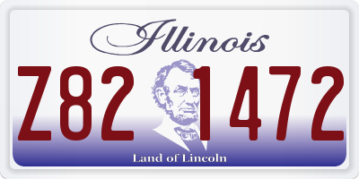 IL license plate Z821472
