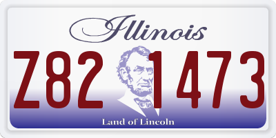 IL license plate Z821473