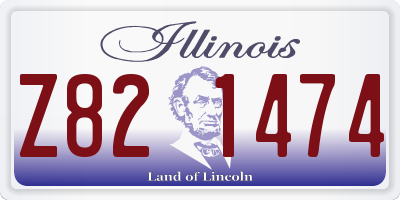 IL license plate Z821474