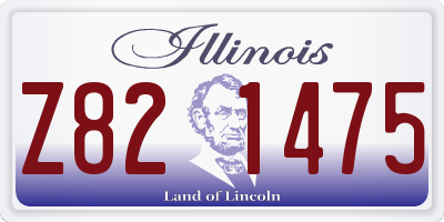 IL license plate Z821475