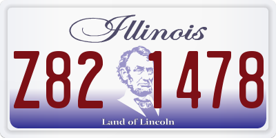 IL license plate Z821478