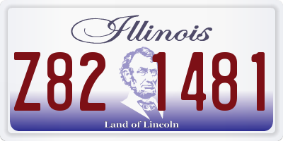 IL license plate Z821481
