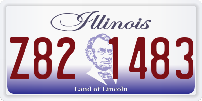 IL license plate Z821483