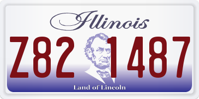 IL license plate Z821487