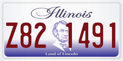IL license plate Z821491