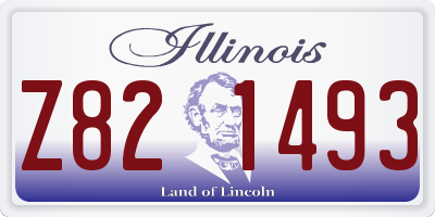 IL license plate Z821493