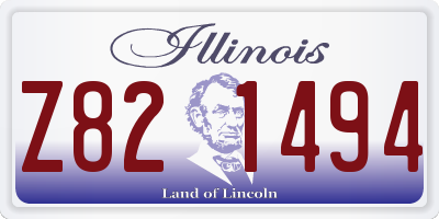 IL license plate Z821494