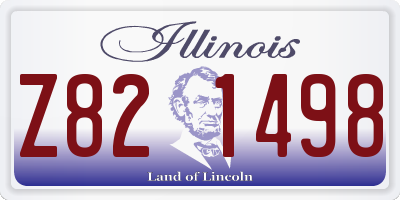 IL license plate Z821498