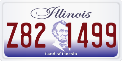 IL license plate Z821499