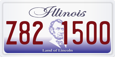 IL license plate Z821500