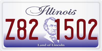 IL license plate Z821502