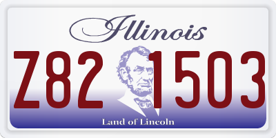 IL license plate Z821503