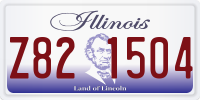 IL license plate Z821504